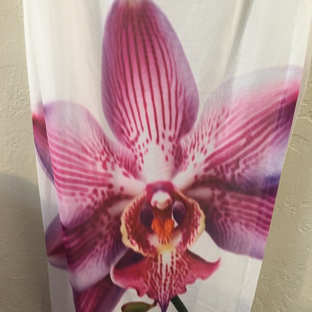 Runaway The Label Orchid Floral Dress Large White Romantic Evening Party NWT - Picture 7 of 11
